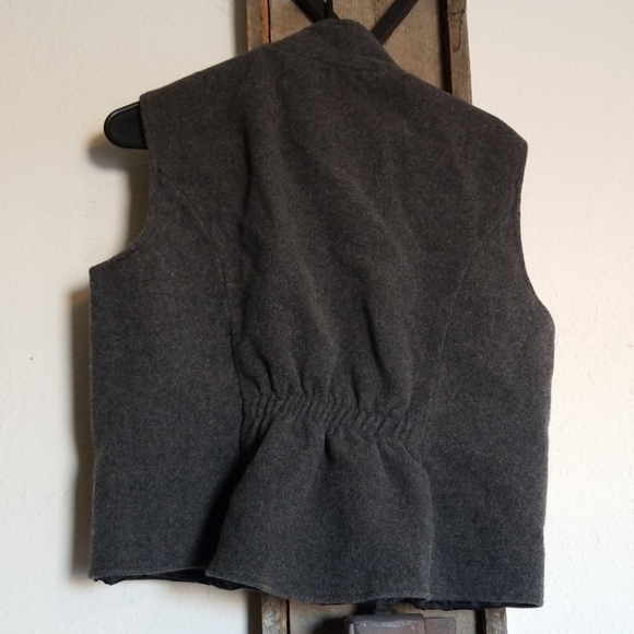 grey wool winter vest - Picture 4 of 4
